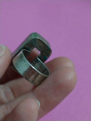 Anello argento tormalina bianco turchese