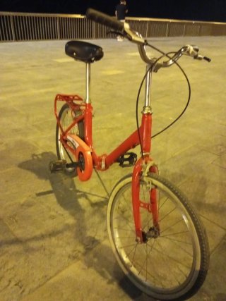 Bicicleta Plegable Roja