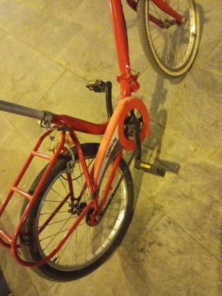 Bicicleta Plegable Roja