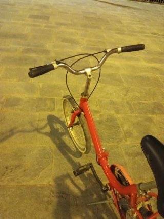 Bicicleta Plegable Roja