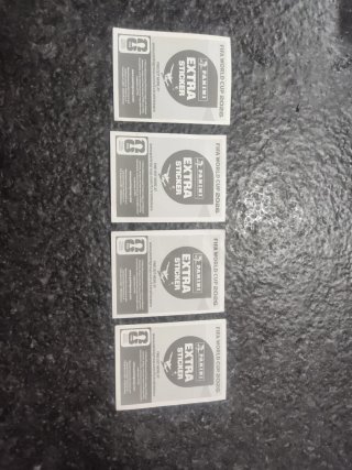 Lote 4 cromos extra Panini FIFA