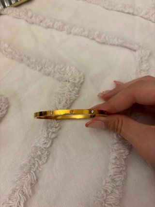 Pulsera Cartier Dorada Brillantes