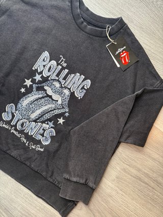 Sudadera The Rolling Stones Negra Talla XS
