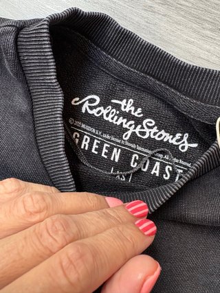 Sudadera The Rolling Stones Negra Talla XS