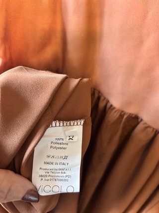 Vestido Vicolo marrón talla M nuevo sin estrenar