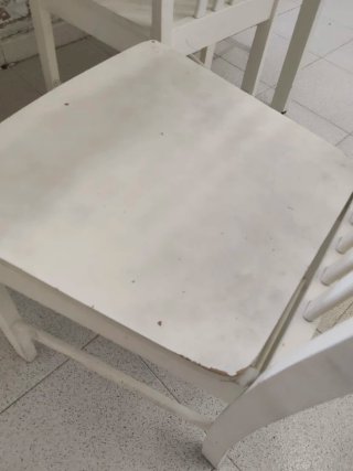 Mesa y 4 Sillas Comedor Blancas IKEA