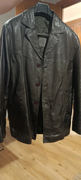 Chaqueta Cuero Ovino Caballero Marrón