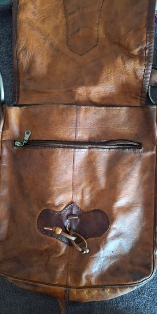Bolso de cuero auténtico