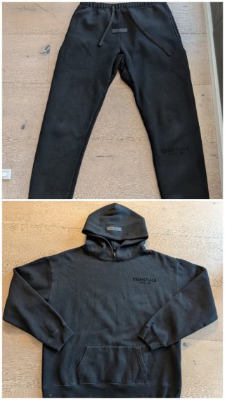 Conjunto ESSENTIALS Negro Talla L