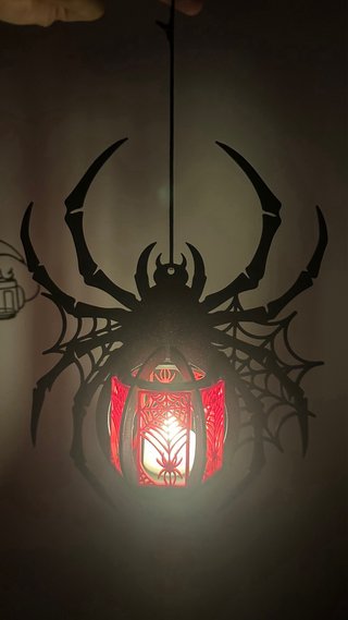 Lámpara Colgante Araña 3D Halloween