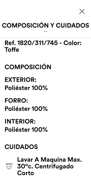 Cazadora acolchada Lefties Tostado