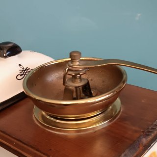 Molinillo café cerámica italiano antiguo