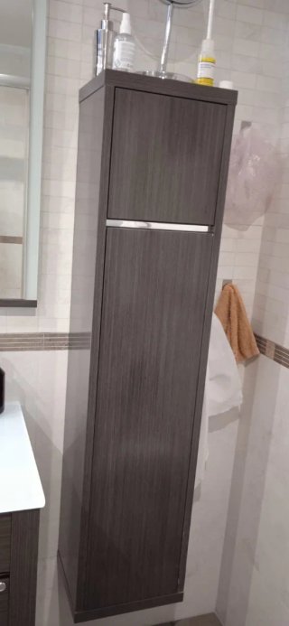 Armario de baño madera y metal