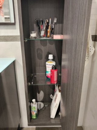 Armario de baño madera y metal