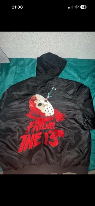 Chaqueta Bomber Friday 13th Negra