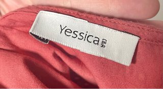 Vestido rosa C&A con forro 44