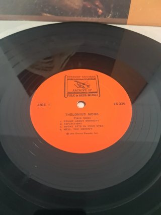 Vinilo LP Thelonious Monk - Piano Solos Mono USA
