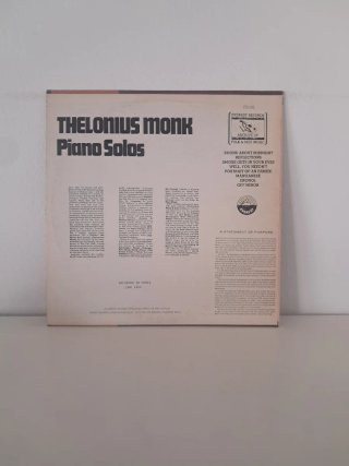 Vinilo LP Thelonious Monk - Piano Solos Mono USA
