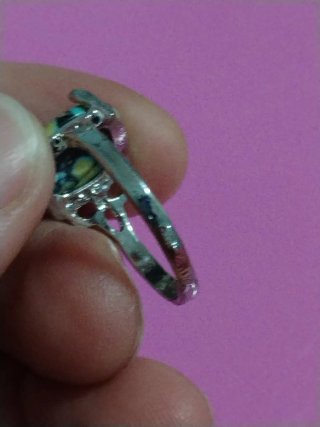 Anello argento naturale pietra turchese