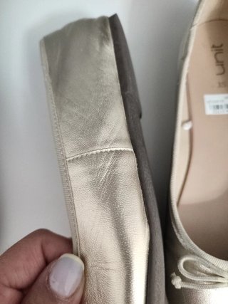 Manoletinas doradas Unit talla 35