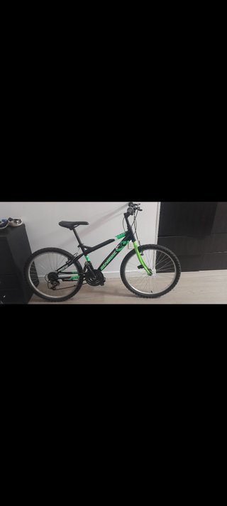 Bicicleta Montaña 24 Negra/Verde