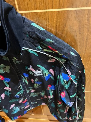 Sudadera Adidas Mujer Floral Negra