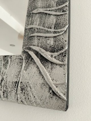Espejo de pared diseño plateado