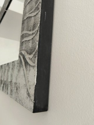 Espejo de pared diseño plateado