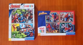 Lote 2 puzzles Avengers y Spiderman