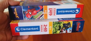 Lote 2 puzzles Avengers y Spiderman