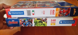 Lote 2 puzzles Avengers y Spiderman