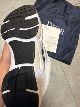 Scarpe Dior bianche e argento