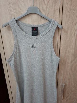 Vestito Jordan grigio con spacco