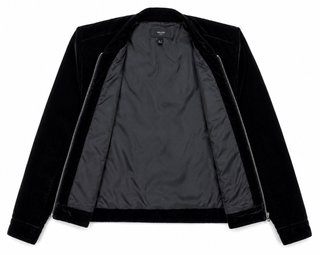 Casaco Mango Suit Veludo Preto Tamanho M