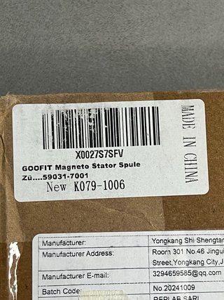 Estator alternador motores pequeños