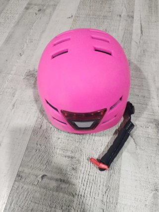 Casco bici niña talla S rosa