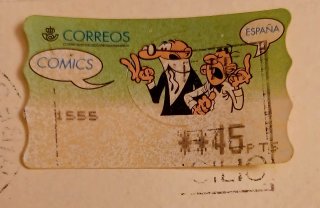 Sello Correos España Comics Mortadelo y Filemon.