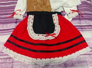 Abito Asturiana/Pastora Niña fatto a mano