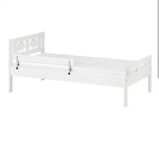 Cama infantil IKEA Kritter blanca incluye colchón