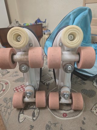 Patines 4 Ruedas Azul y Rosa