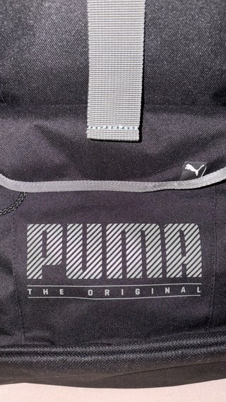 Mochila Puma Negra y Gris Grande