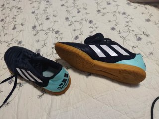 Deportivas Adidas Azul y Turquesa usadas 2veces la