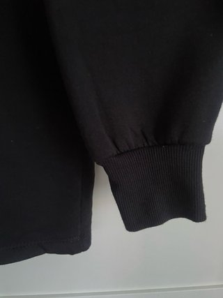 Sudadera Kappa cremallera negra y blanca