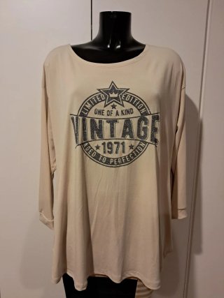 Blusa Beige Vintage 1971
