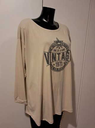 Blusa Beige Vintage 1971