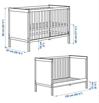 Cuna IKEA SUNDVIK blanca