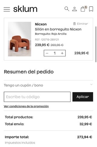 Sillón Borreguito Sklum NUEVO