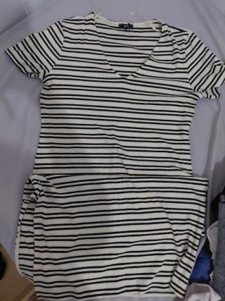 Vestido de rayas C&A talla L