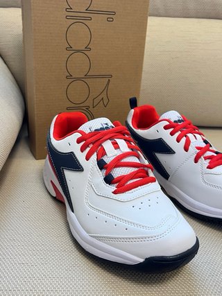 Scarpe Diadora Donna Tg 38 Bianche Rosse