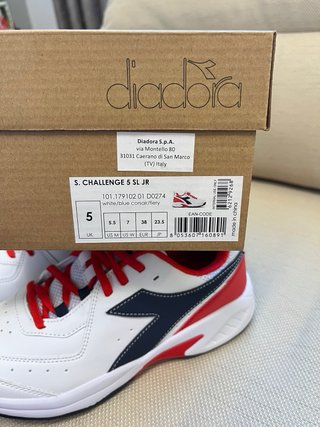Scarpe Diadora Donna Tg 38 Bianche Rosse